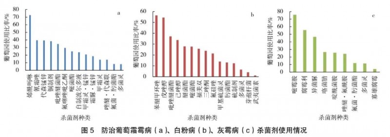 我國葡萄園病害發(fā)生危害及防治用藥情況調(diào)查